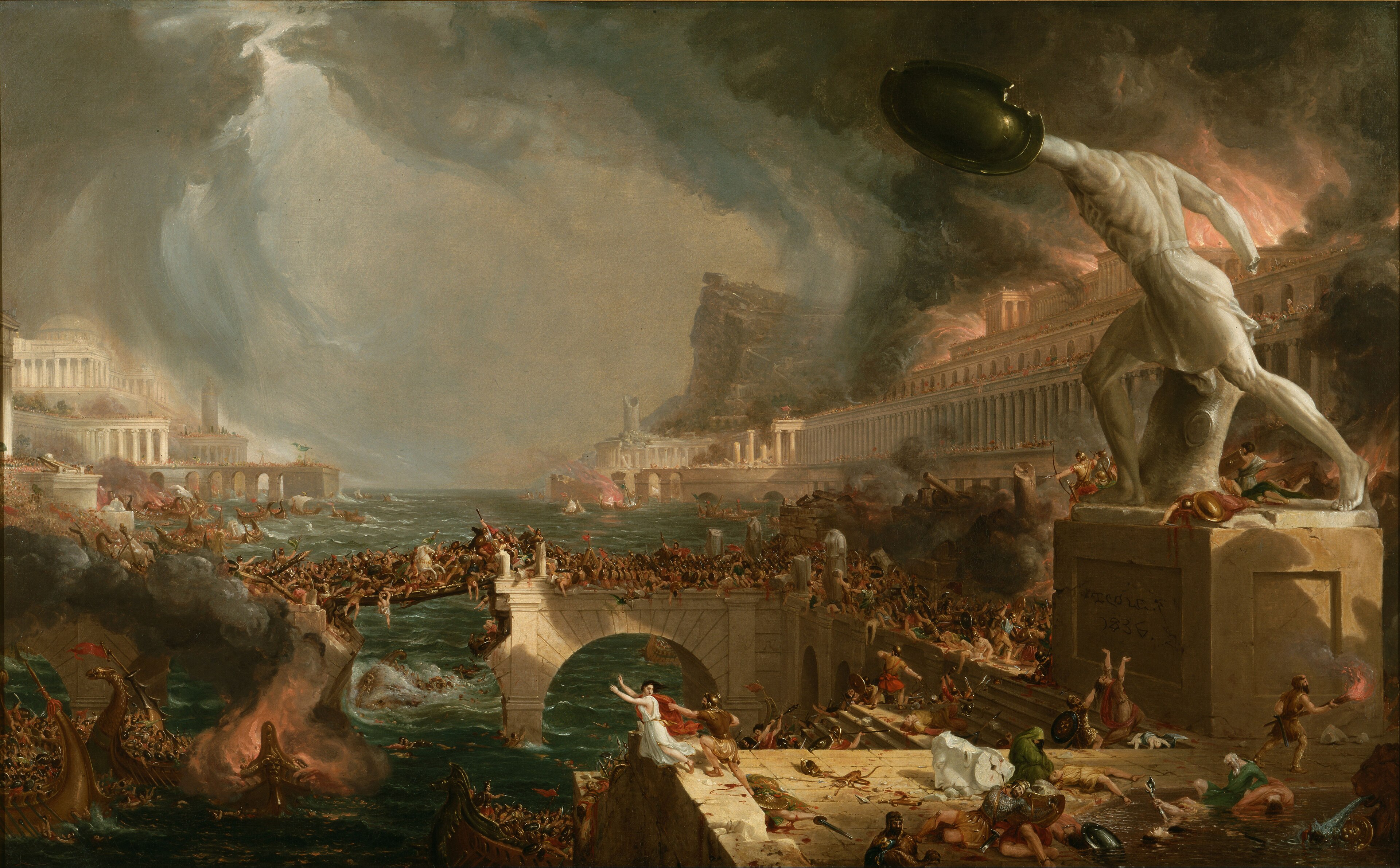 The fall of the empire — painting by Thomas Cole