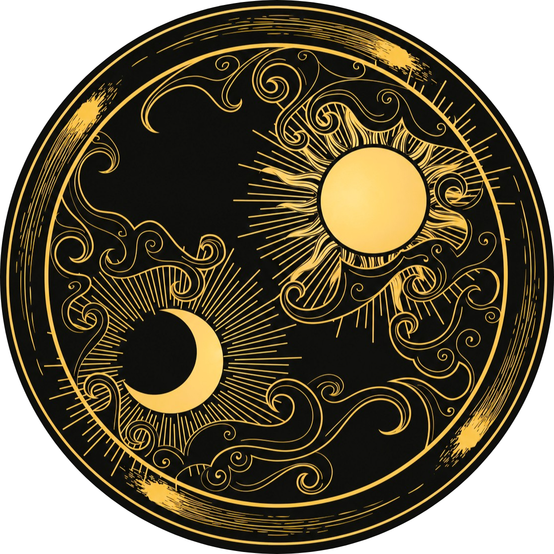 The Children of Sun and Moon — the celestial medallion of Soluna